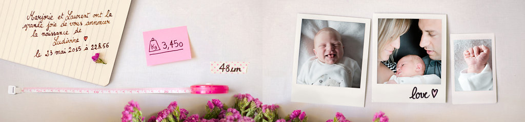 Faire part fleuri • Petite Ludivine